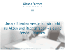 Tablet Screenshot of glaus.com